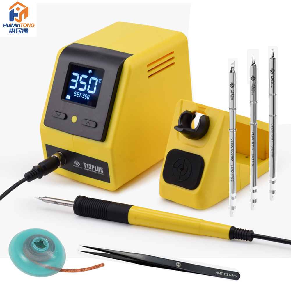 Electronics Repair Plus - ชุดเครื่องบัดกรีดิจิตอล OSS T12 Plus พร้อมหัวแร้ง T12