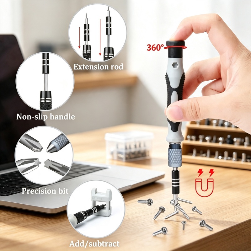 Electronics Repair Book - ชุดไขควงอเนกประสงค์ 115 in 1 พร้อมหัวไขควง Torx