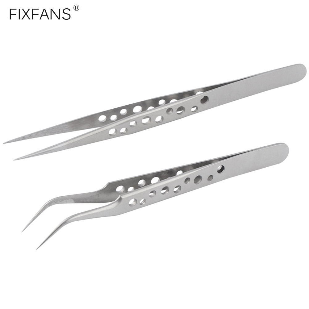 Smd Tweezer Set - แหนบสแตนเลสความแม่นยําสูงเป็นพิเศษตั้งแหนบจุดละเอียดสําหรับอุปกรณ์อิเล็กทรอนิกส์โทรศัพท์มือถือแล็ปท็อปซ่อมเครื่องมือบัดกรี SMD