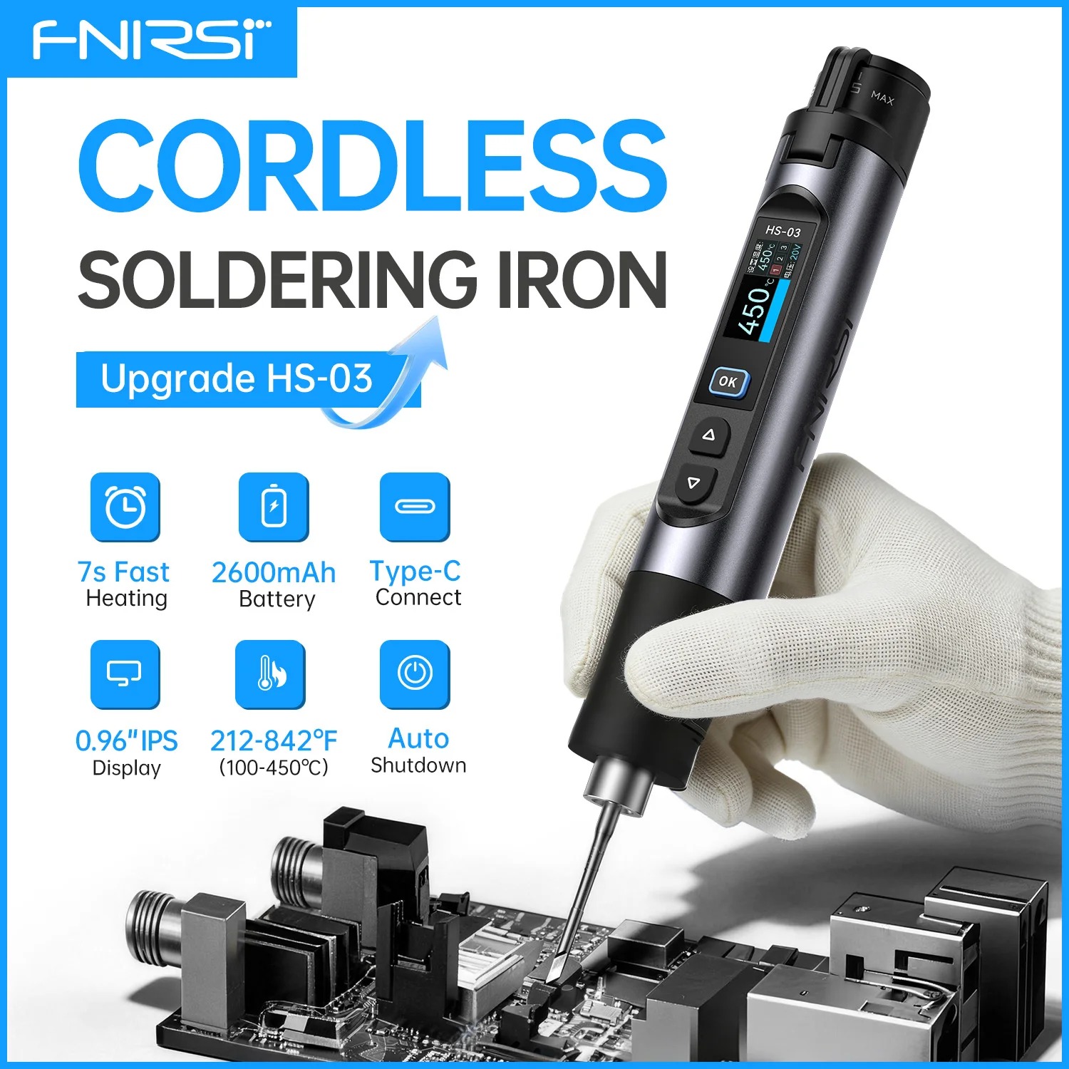 HS03 พลัส 100-450 ° เครื่องบัด - Electronics Repair Plus บทวิจารณ์และราคา