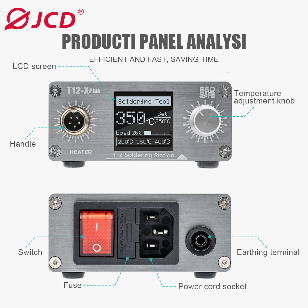 สถานีบัดกรี JCD T12-X Plus พร้ - Electronics Repair Plus บทวิจารณ์และราคา