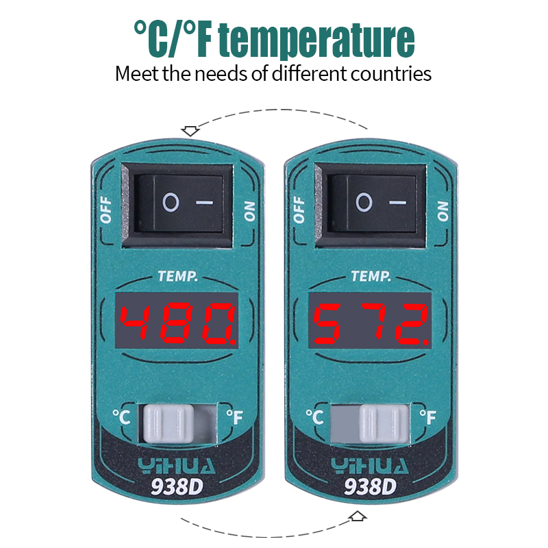 YIHUA 938D แบบพกพาแหนบสถานีบัด - Smd Tweezer Set บทวิจารณ์และราคา