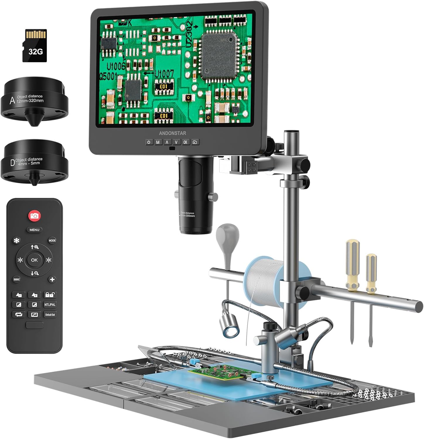 กล้องจุลทรรศน์ดิจิตอลสำหรับงาน - Electronics Repair Plus บทวิจารณ์และราคา