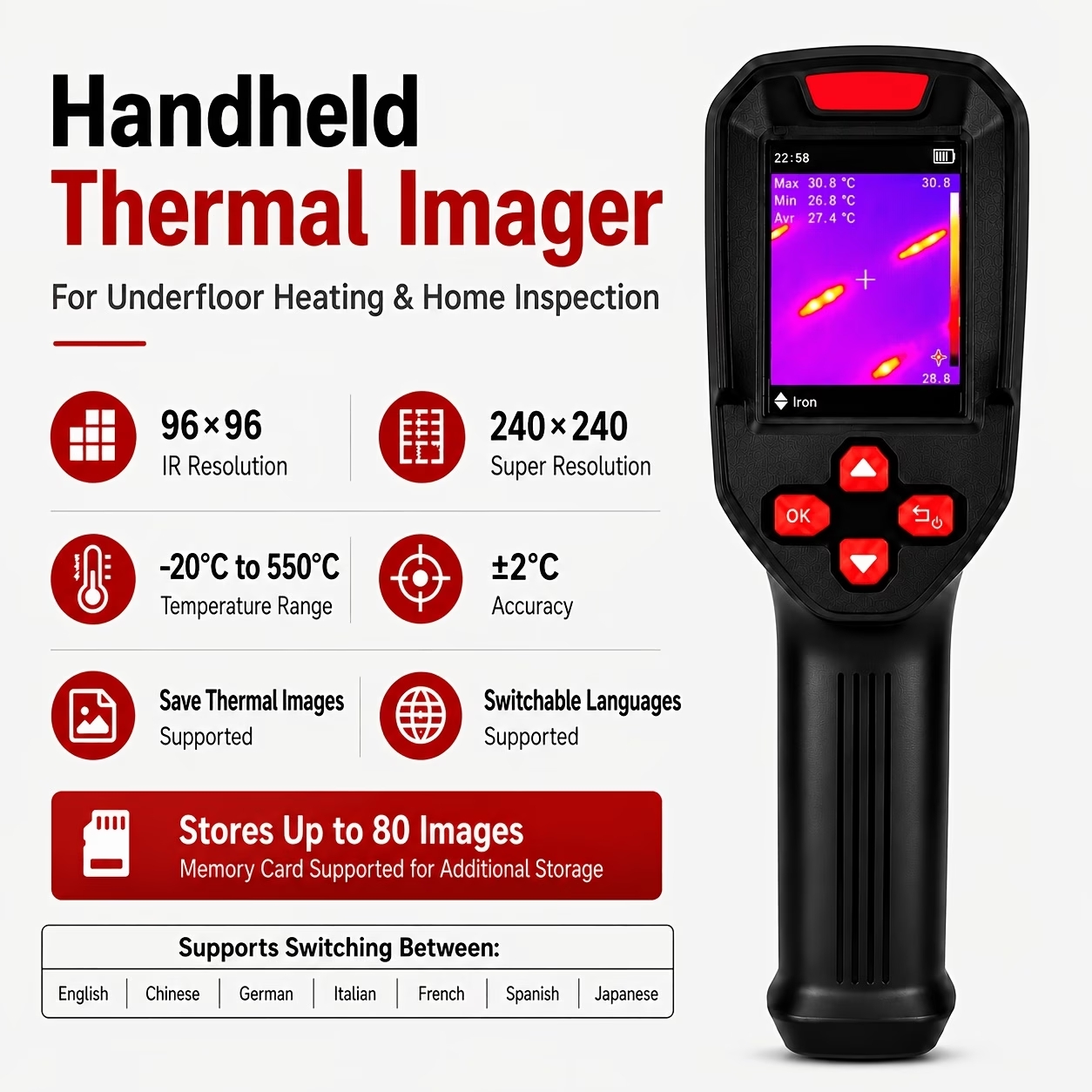 กล้องถ่ายภาพความร้อน Super IR  - Electronics Repair Images บทวิจารณ์และราคา