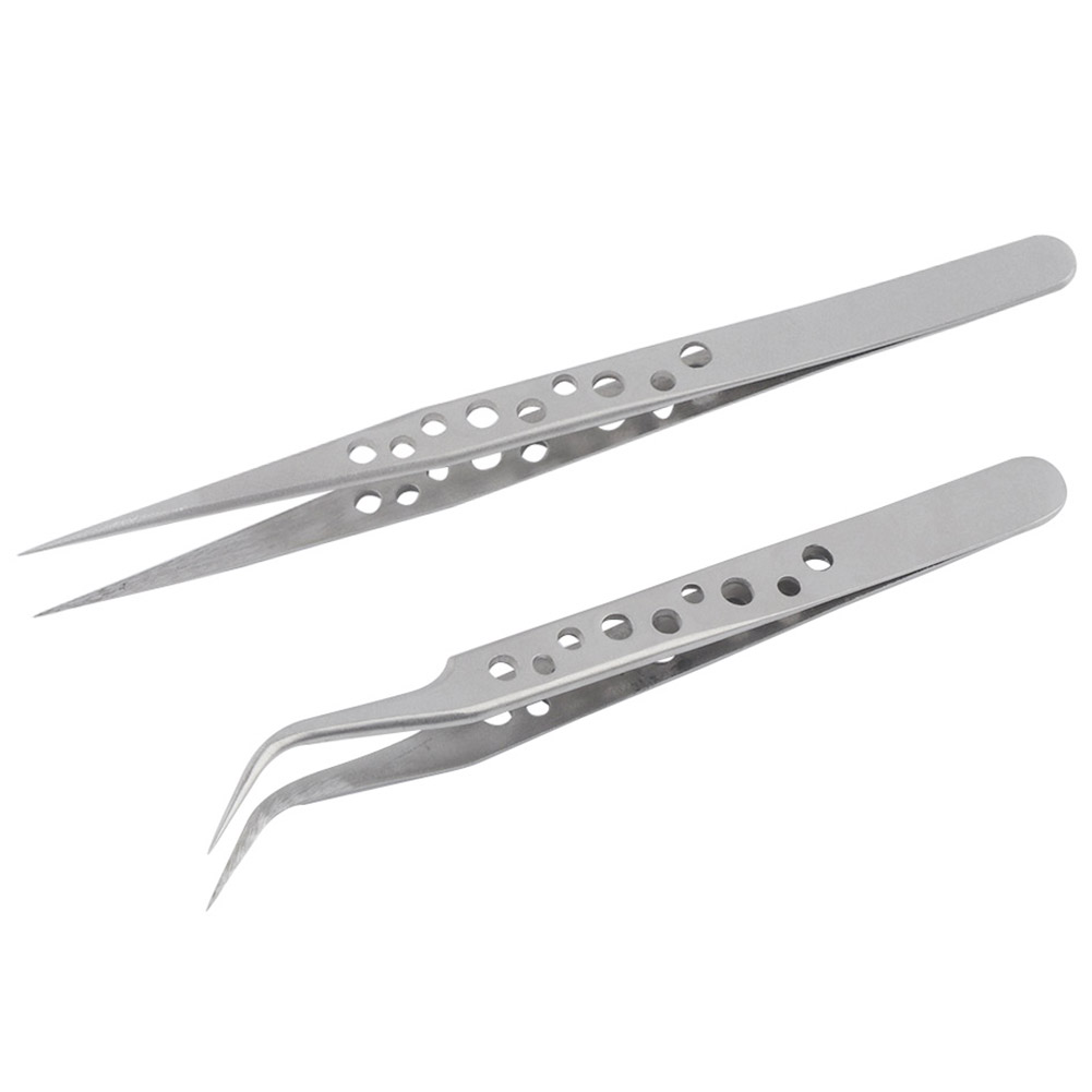 แหนบสแตนเลสความแม่นยําสูงเป็นพ - Smd Tweezer Set บทวิจารณ์และราคา