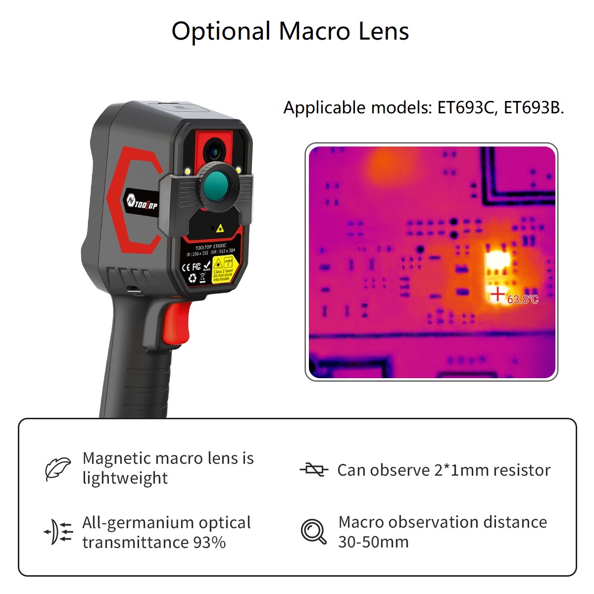 กล้องถ่ายภาพความร้อน TOOLTOP E - Electronics Repair Images บทวิจารณ์และราคา